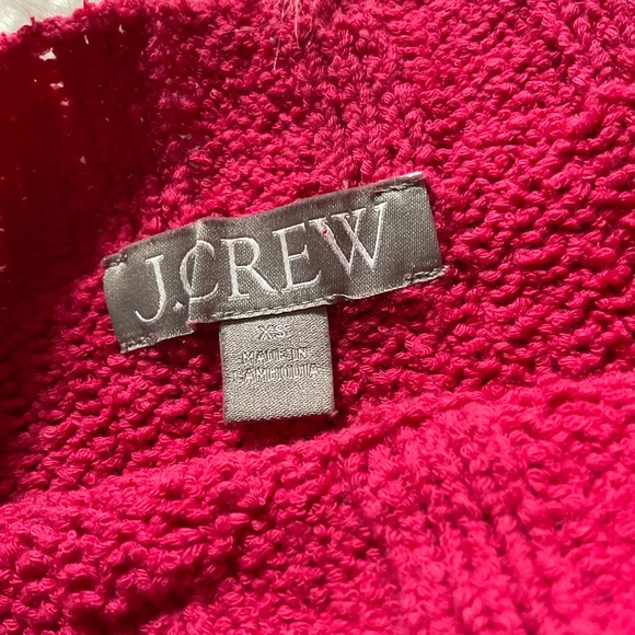 J Crew Relaxed crewneck beach sweater in pink - Picture 2 of 4